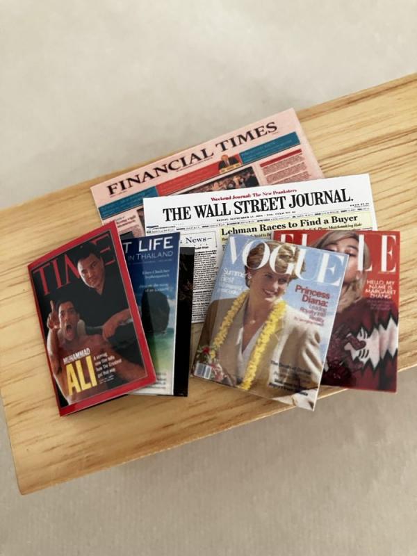 Magazines and Newspapers - Set of 6